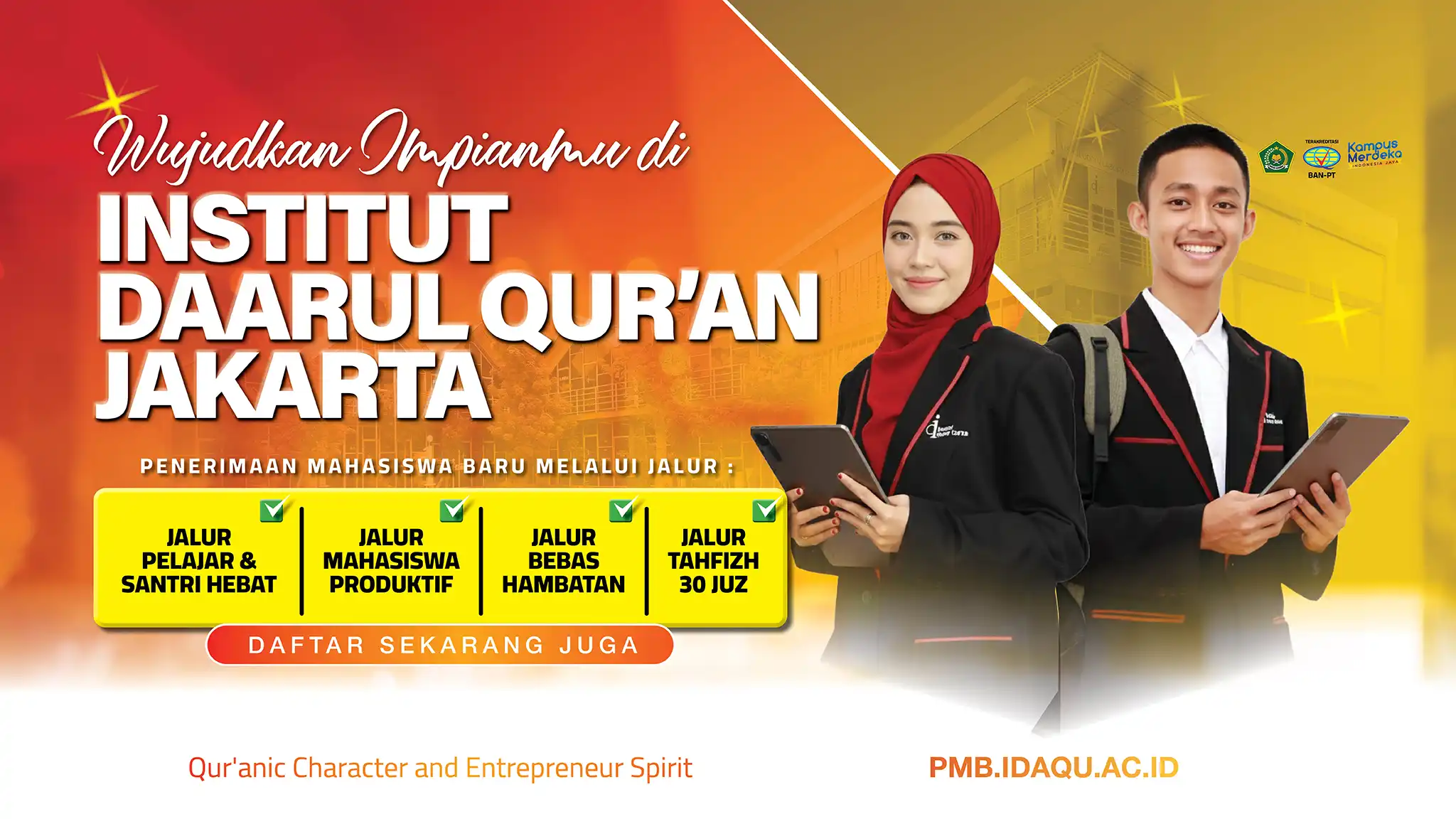 Penerimaan Mahasiswa Baru Institut Daarul Qur'an 2026